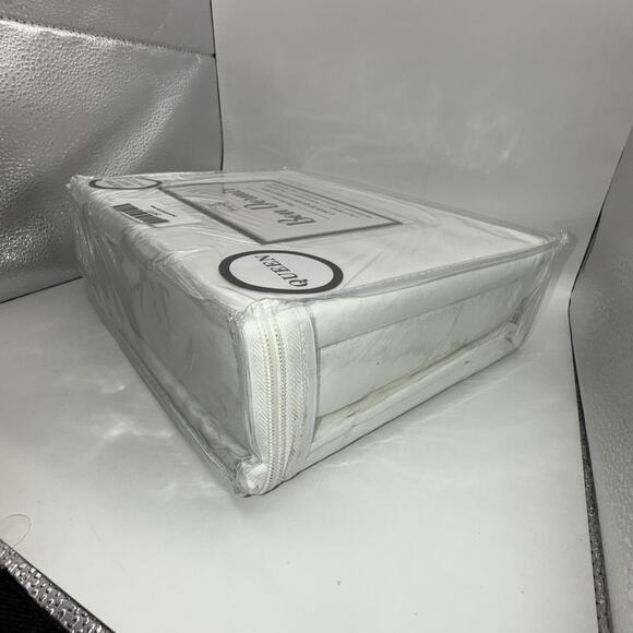 Queen Size Bed Sheet Set White - Majesty - Picture 7 of 9